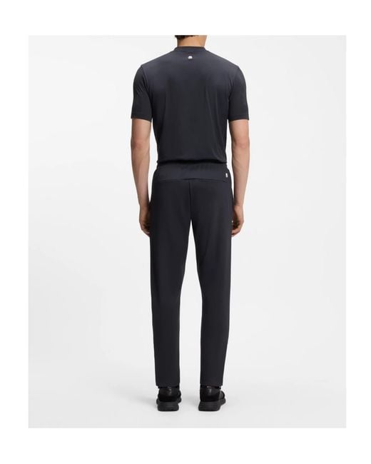 Boss Blue Active Tracksuit Bottoms for men
