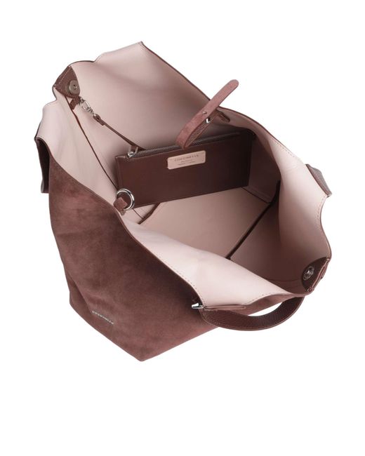 Coccinelle Brown Suede Shoulder Bag