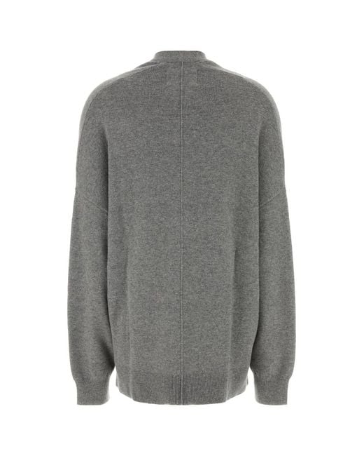 Extreme Cashmere Gray Long-Sleeve Cardigan