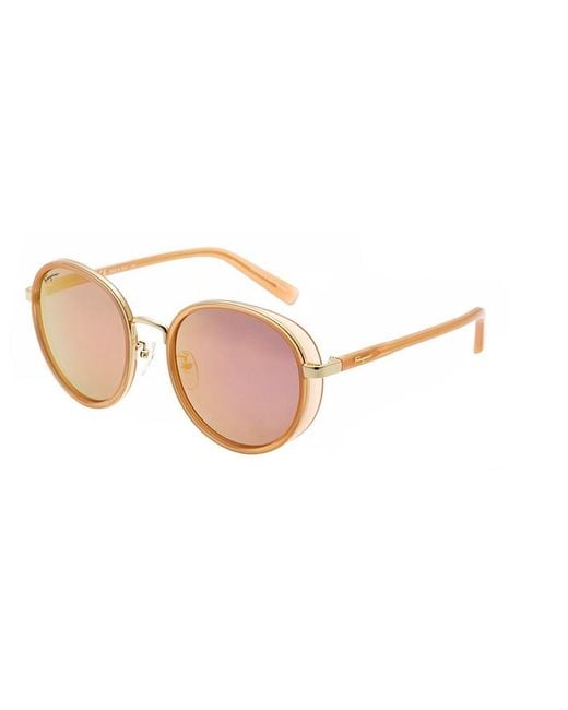 Ferragamo Pink Logo Sunglasses