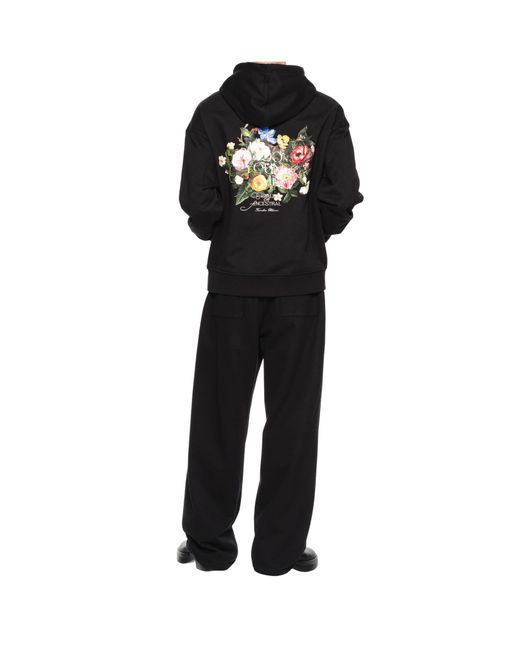 Wooyoungmi Black Hood Sweatshirt for men