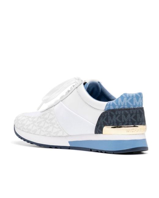 Michael Kors White Allie Panelled Sneakers
