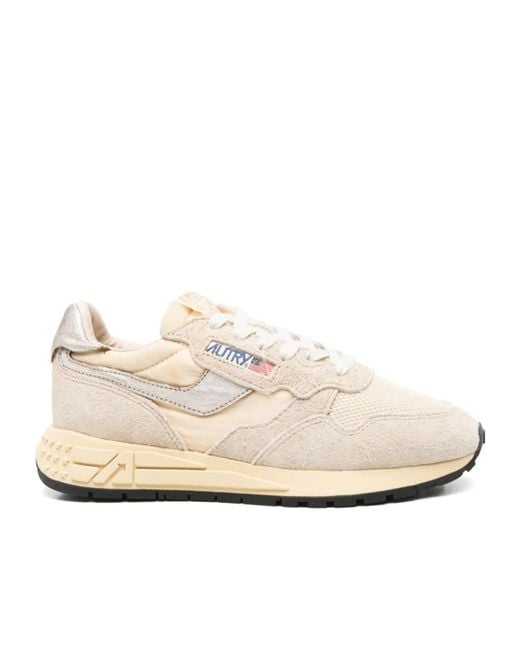 Autry Natural Reelwind Lace-Up Sneakers