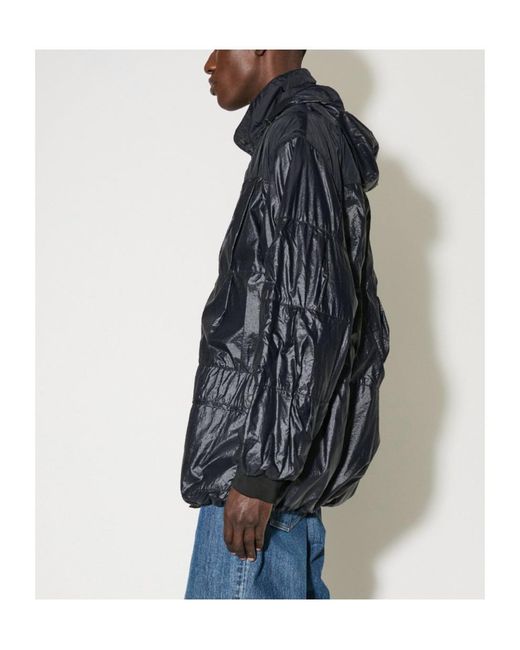 Our Legacy Black Exhale Panelled Puffer Jacket for men