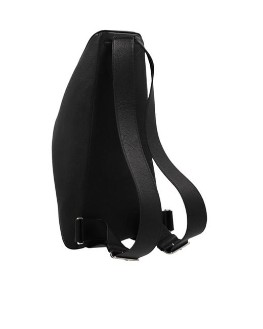 Prada Black Logo Backpack for men
