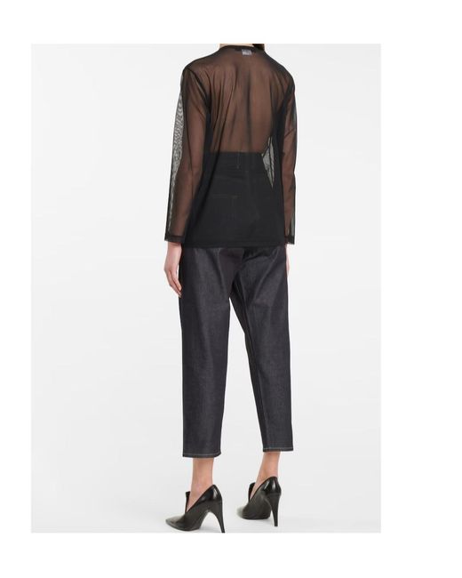 Junya Watanabe Black Shimmer Net Top