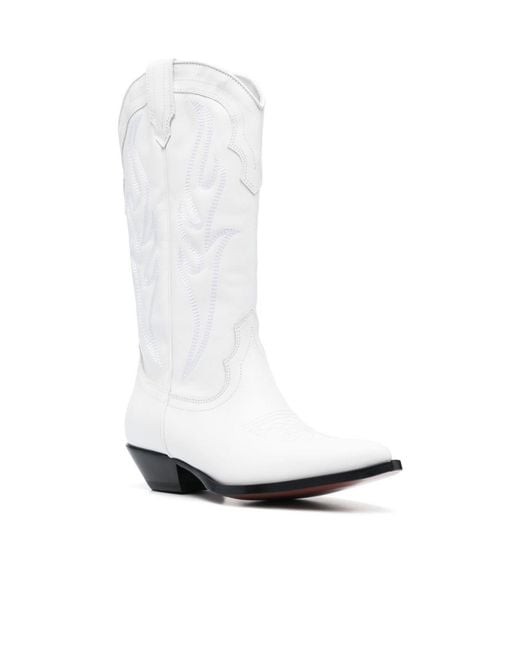 Sonora Boots White Santa Fe Western-Cowboy Boots