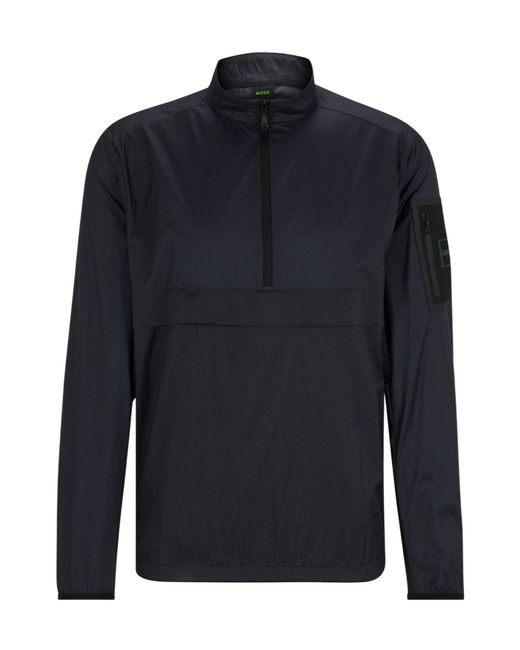 Boss Blue Minimalist Casual Jacket for men