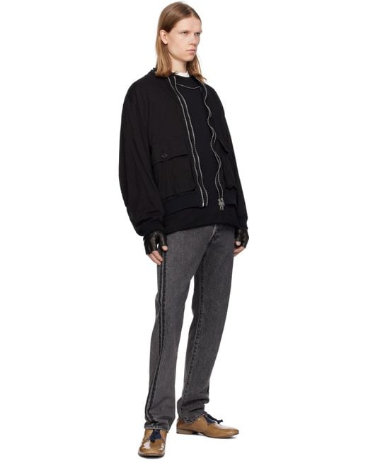 Undercover Black Long Sleeve Casual Jacket for men