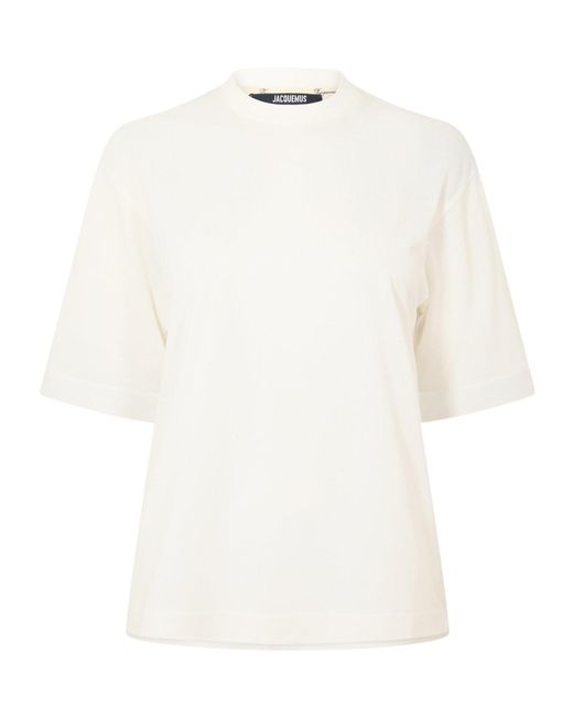 Jacquemus White Comfy Loose T-Shirt