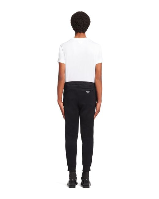 Prada Black Logo Sweatpants for men