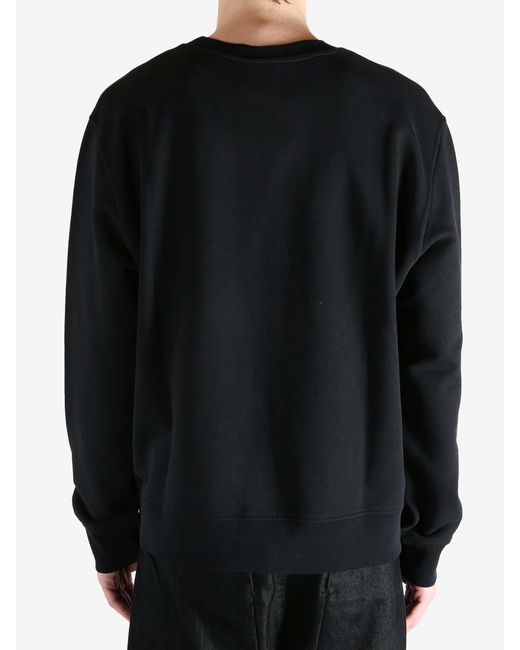 Givenchy Black Graphic-Print Sweatshirt for men
