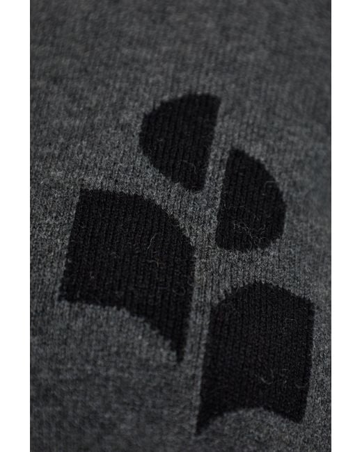 Isabel Marant Gray Crew Neck Long-Sleeved Knitwear