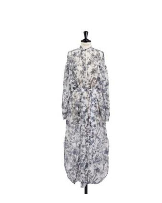 Dior White Belted Mid-Length Dress