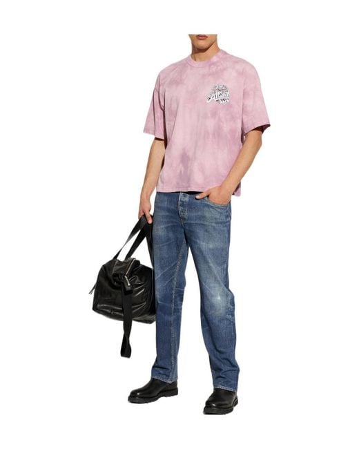AllSaints Blue Bead Straight-Leg Jeans