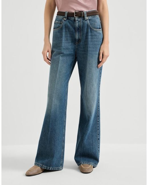 Brunello Cucinelli Blue Authentic Contemporary Loose Jeans
