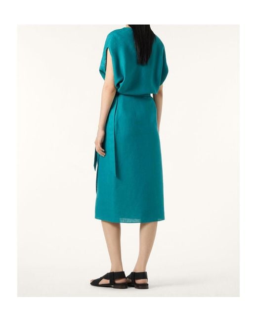 Loro Piana Blue Shelby Skirt