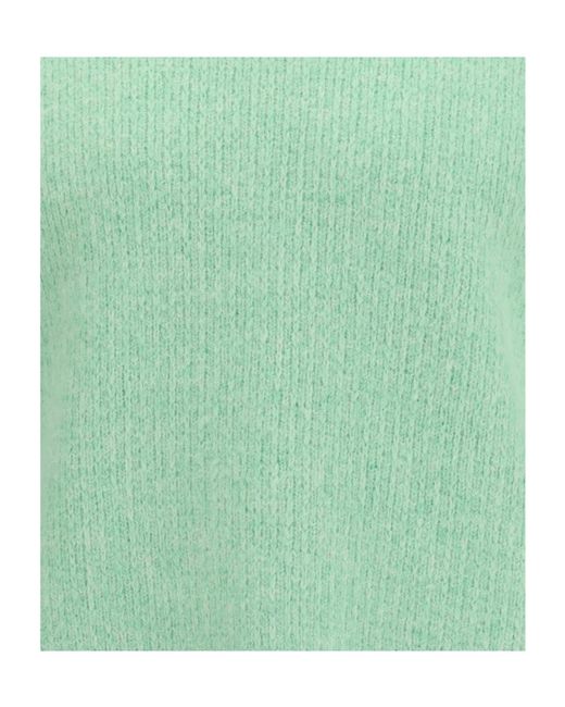 sunflower Green Long-Sleeved Crew Neck Sweater for men