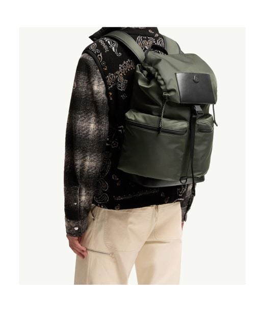 Moncler Gray Kenton Drill Backpack for men