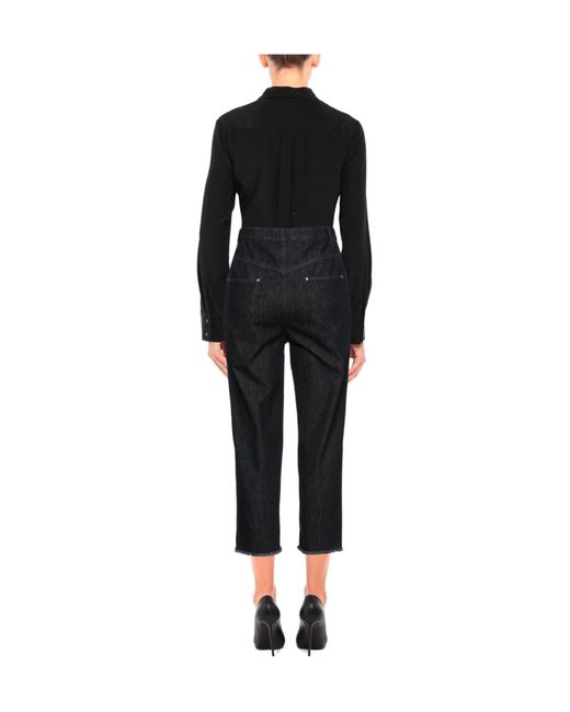 Isabel Marant Black High-Waisted Light-Colored Jeans