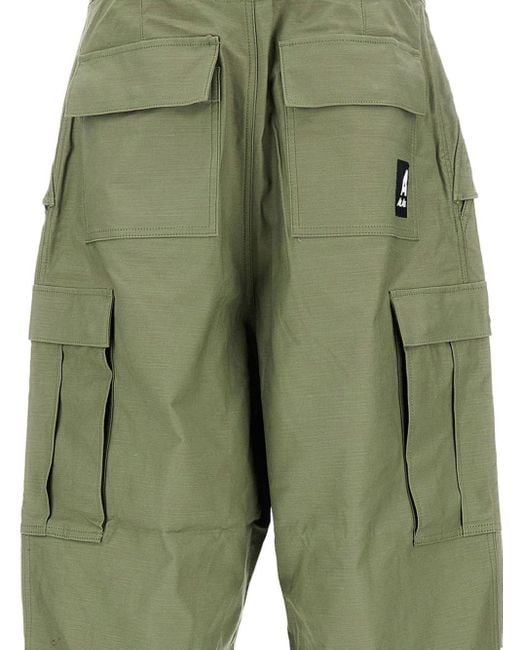 Junya Watanabe Green Cargo-Pocket Trousers for men