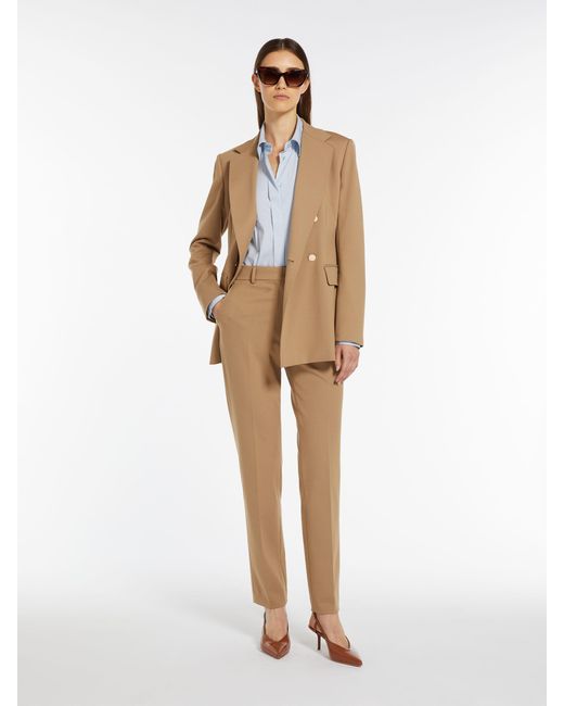 Max Mara Natural Studio Slim Fit Tailored Trousers