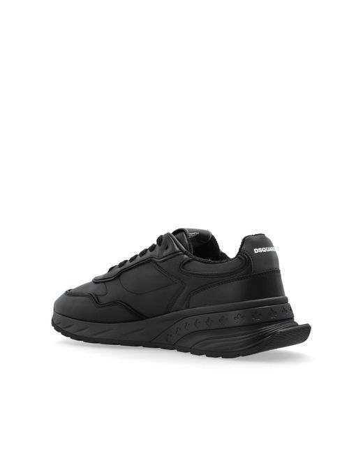 DSquared² Black Sprinter Low-Top Sneakers for men