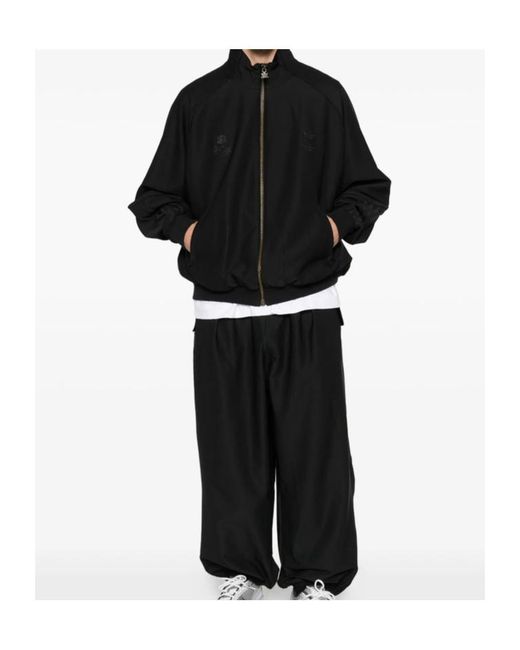 ADIDAS X WILLY CHAVARRIA Black Willy Chavarria X Adidas Track Zipped for men