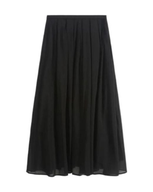 Roberto Collina Black Pleated Skirt