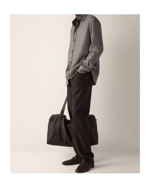 Zegna Blue Buttoned Overshirt for men