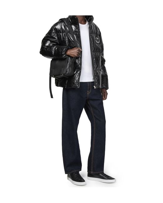 Moncler Black X Palm Angels Cotton Coat for men