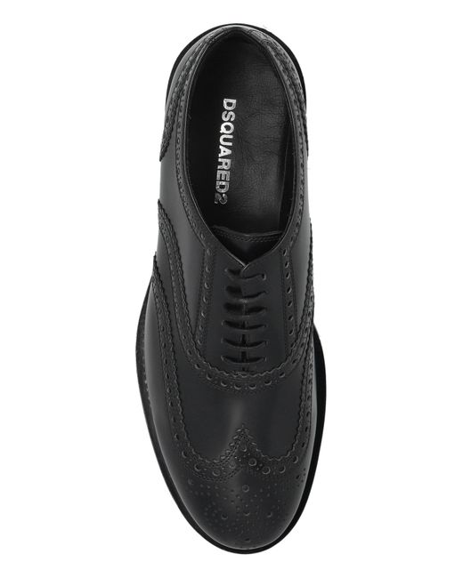 DSquared² Black Classic Evening Oxford Shoes for men