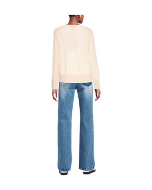 MAX&Co. Natural Solid Knit Top