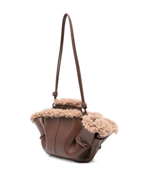 Hereu Brown Handle Shoulder Bag