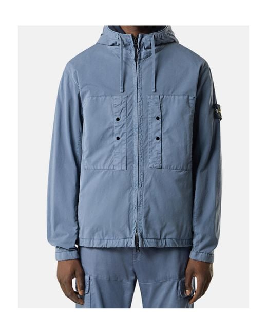 Stone Island Blue Compass-Badge Jacket for men