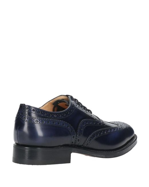 Church's Blue Perforated Detail Business Dress Shoes for men