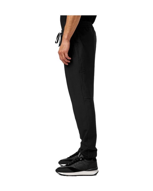 Boss Black Solid Color Casual Trousers for men