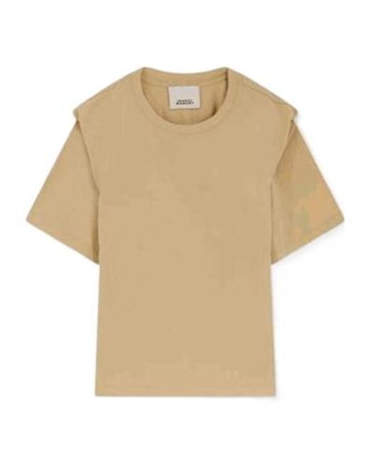Isabel Marant Natural Zelitos Layered Crewneck T-Shirt