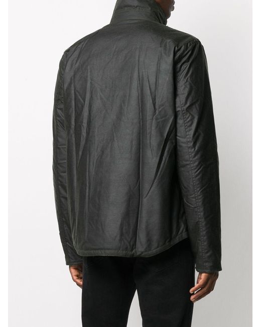 Barbour Black Collared Button-Up Jacket for men
