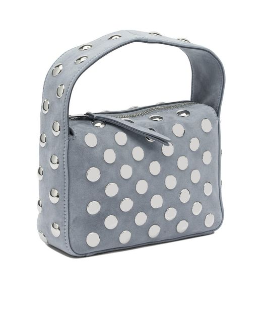 Khaite Blue Elena Zipped Small Tote Bag
