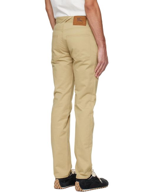 Burberry Natural Logo Patch Jeans for men