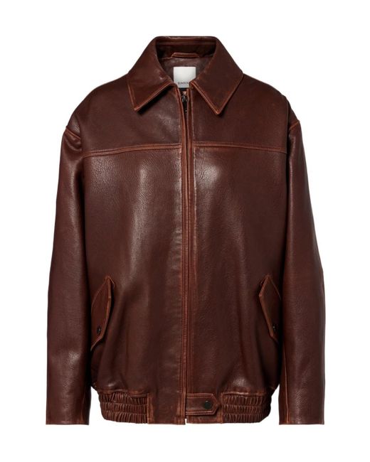 Jonathan Simkhai Brown Huntington Leather Jacket