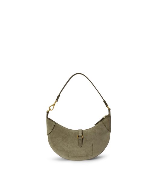 Polo Ralph Lauren Gray Solid Color Mini Shoulder Bag