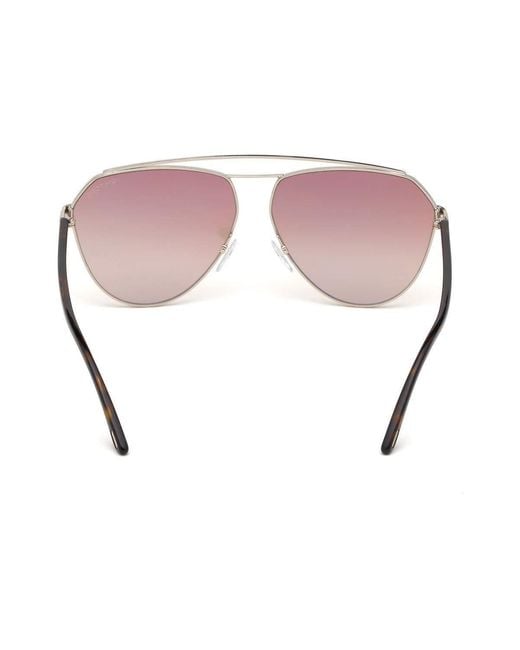 Tom Ford Pink Eyewear Pilot-Frame Sunglasses for men