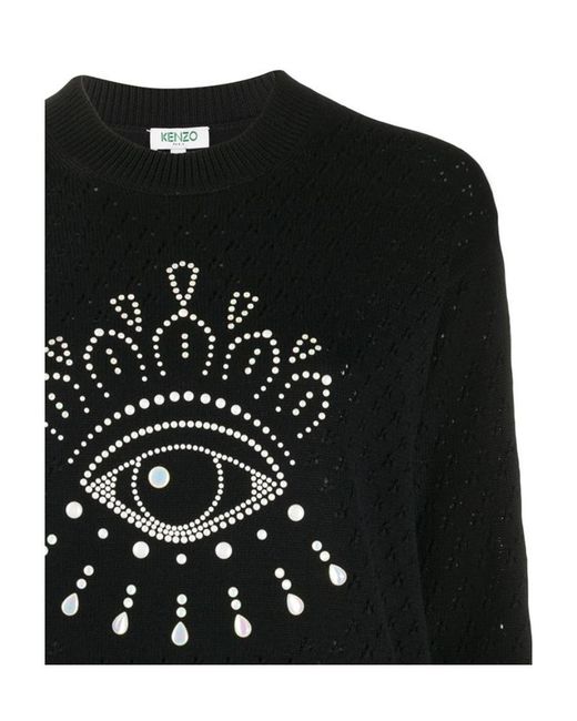 KENZO Black Eye Pattern Pullover