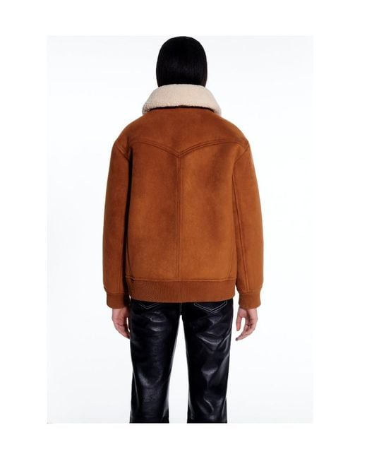 Stand Studio Brown Lillee Zip-Up Coat