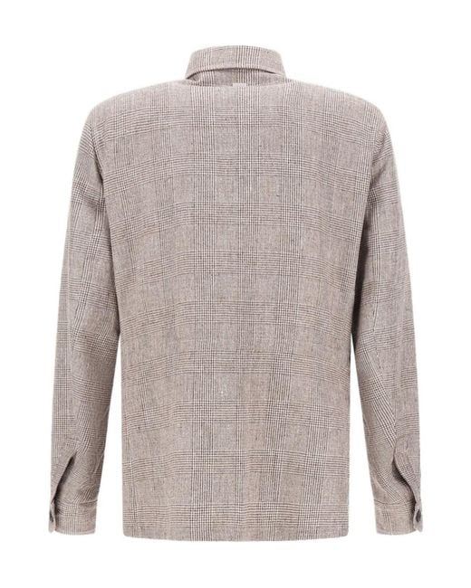 Herno Gray Long-Sleeved Casual Jacket for men