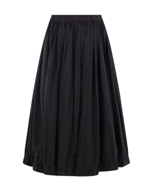 Yohji Yamamoto Black Drawstring Skirt