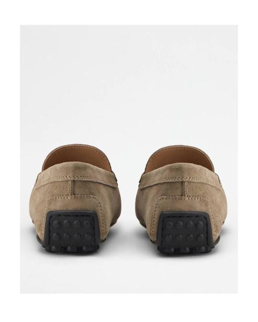 Tod's Gray City Gommino Driving Loafers for men