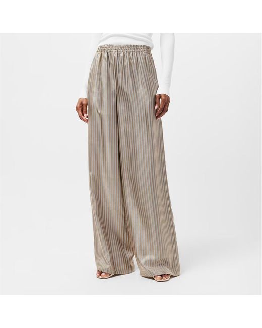 Max Mara Natural Wide Leg Casual Pants